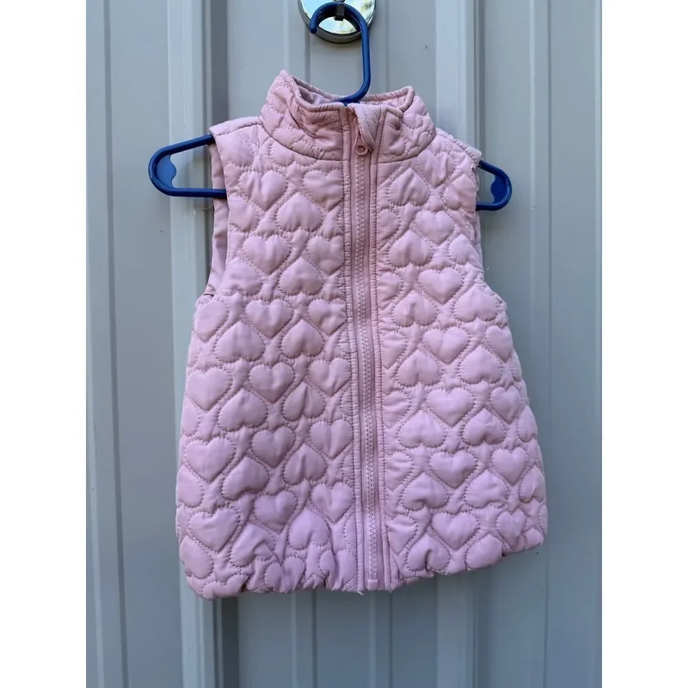 BearPaw Pink Quilted Vest Size 18 Months